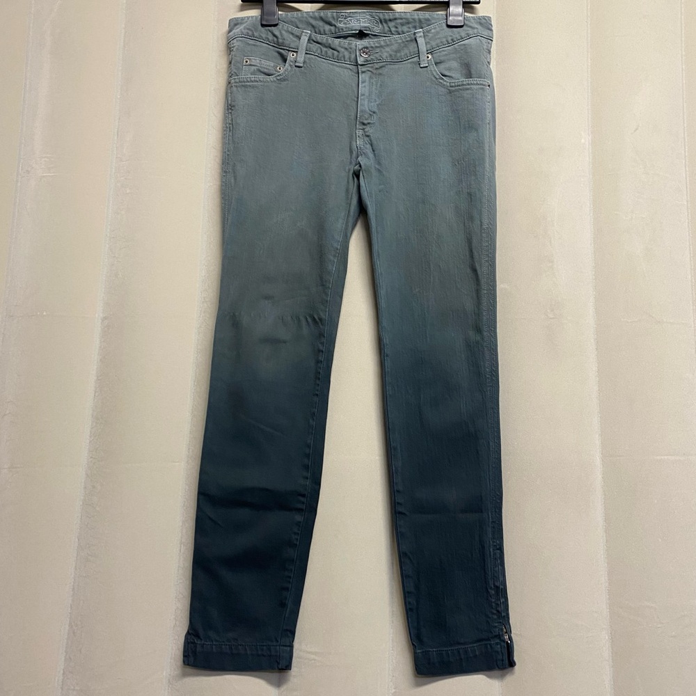 Car Mar Carmar Women’s Jeans Size 29 Ombré Straight Skinny Zip Ankle Low Rise